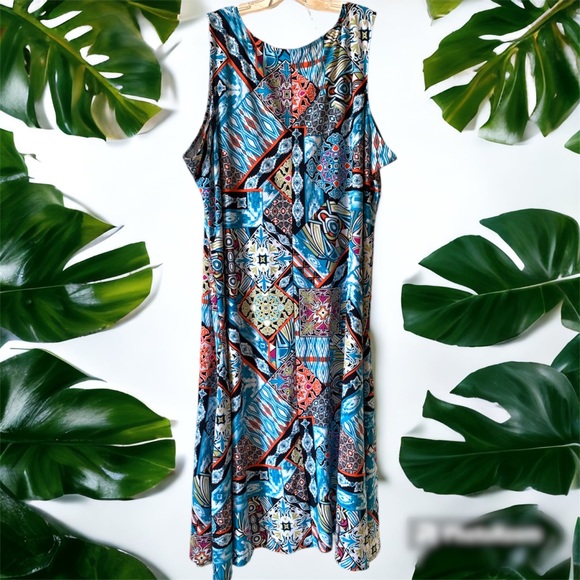 Attitudes by Renee Jersey Maxi Dress 3X Petite - Picture 5 of 7